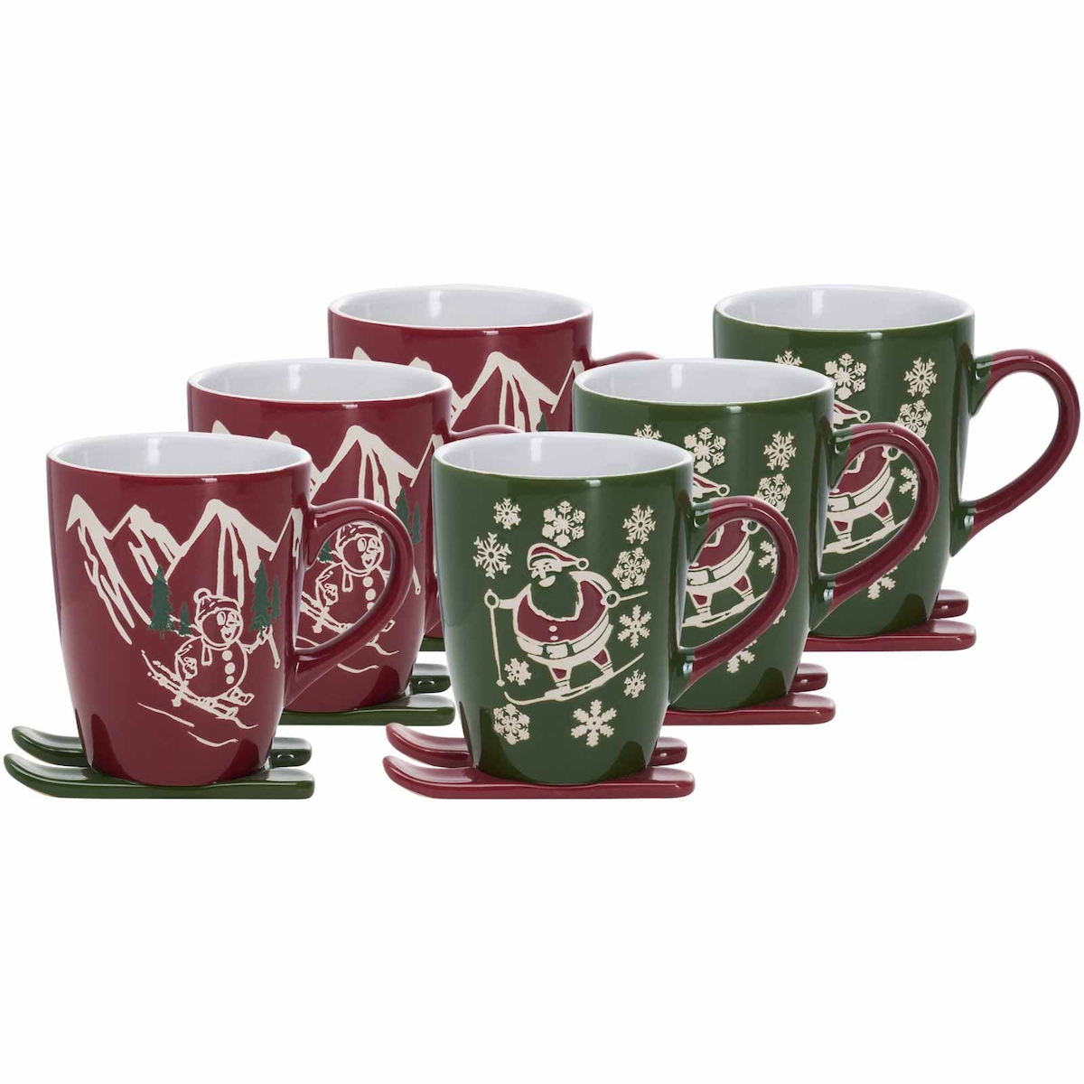 Ritzenhoff & Breker Aspen/Whistler Kaffeebecher auf Ski 340 ml 6er Set Image