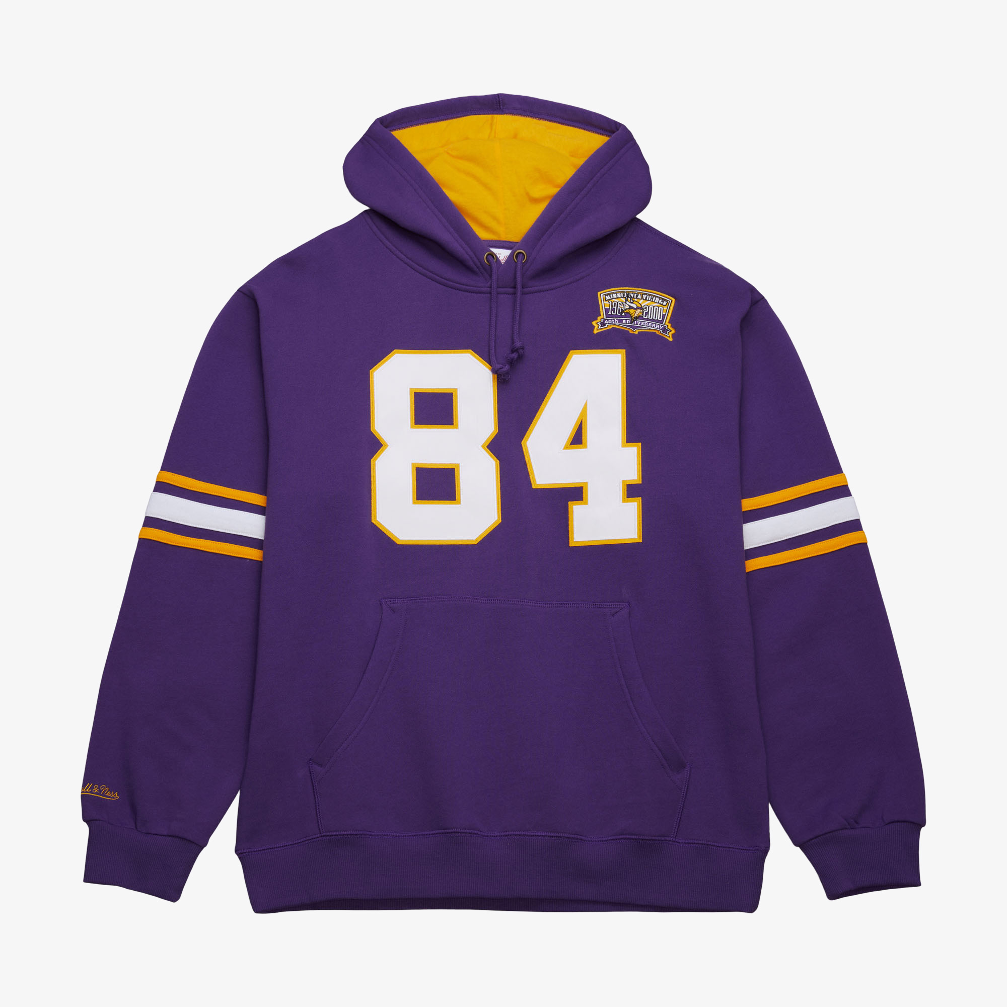 Minnesota Vikings Mitchell & Ness Fleece-Hoodie mit Namen und Nummer (Randy Moss, 1998) Image
