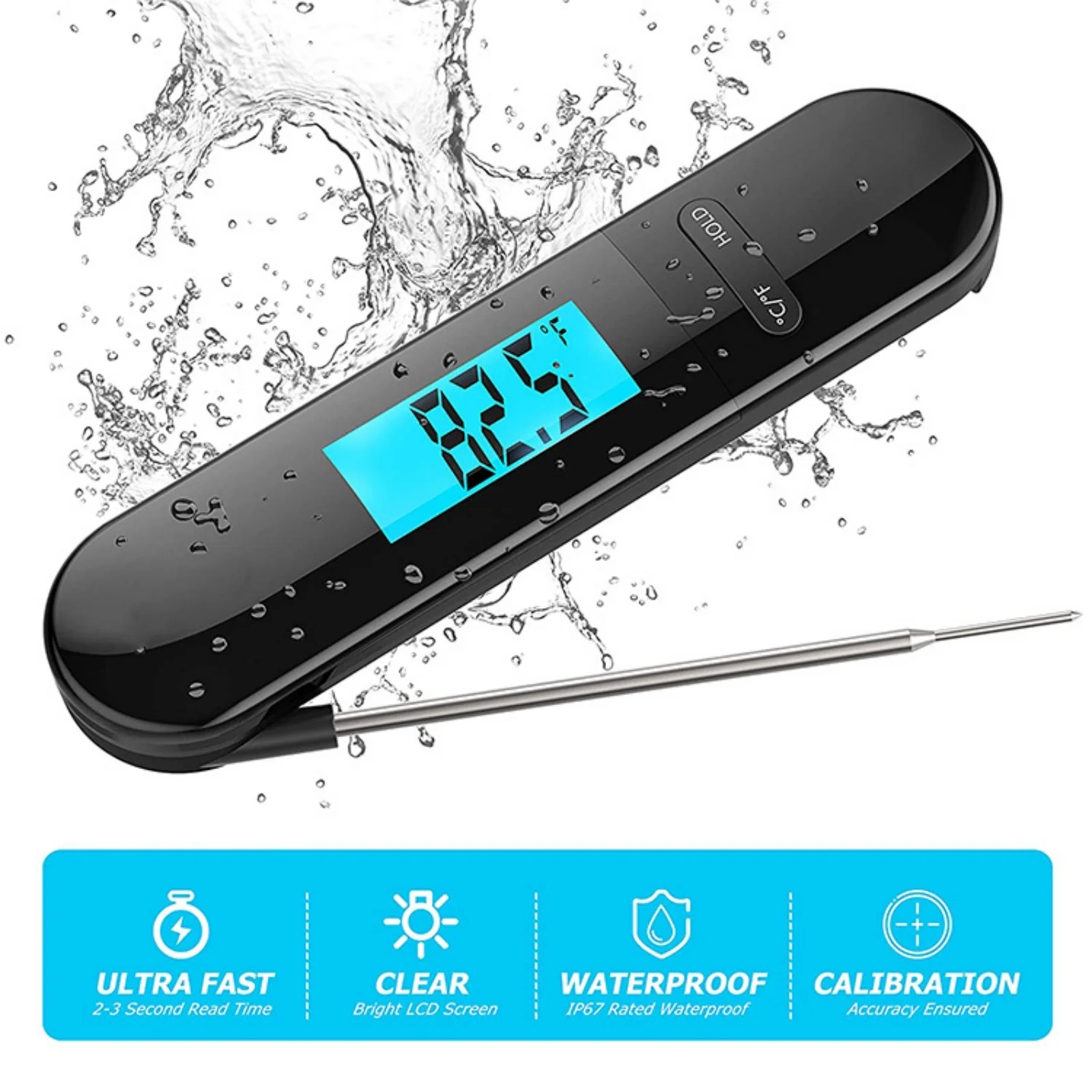 Digitales küchen lebensmittel thermometer ofen fleisch milch digitales kocht hermo meter mit elektronischem ofen thermometer küchengeräte Image