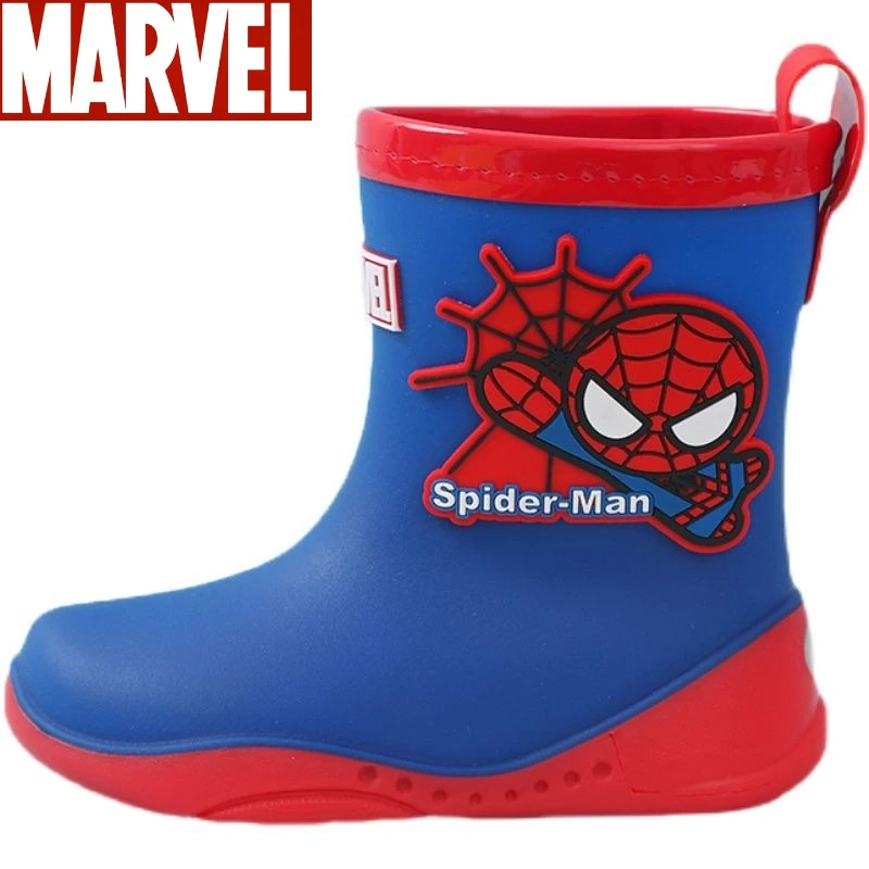 Marvel Spiderman Cartoon-Regenstiefel für Kinder, kreative Persönlichkeit, wasserdichte und rutschfeste Regenstiefel für Jungen, Geschenkgroßhandel Image