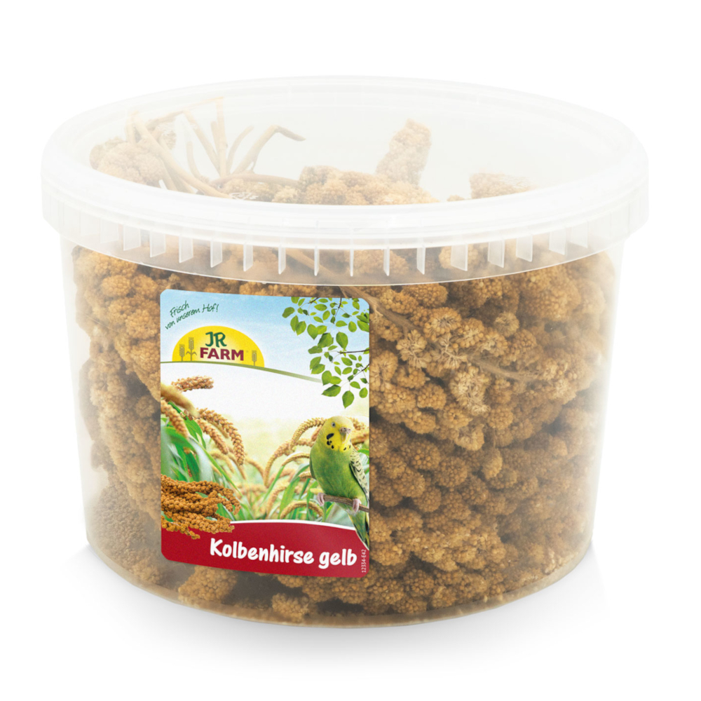 500g JR Farm seau Millet en branche jaune Snack pour oiseaux