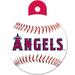 Los Angeles Angels MLB Personalized Engraved Pet ID Tag, 1 1/4" W X 1 1/2" H, Large, Blue