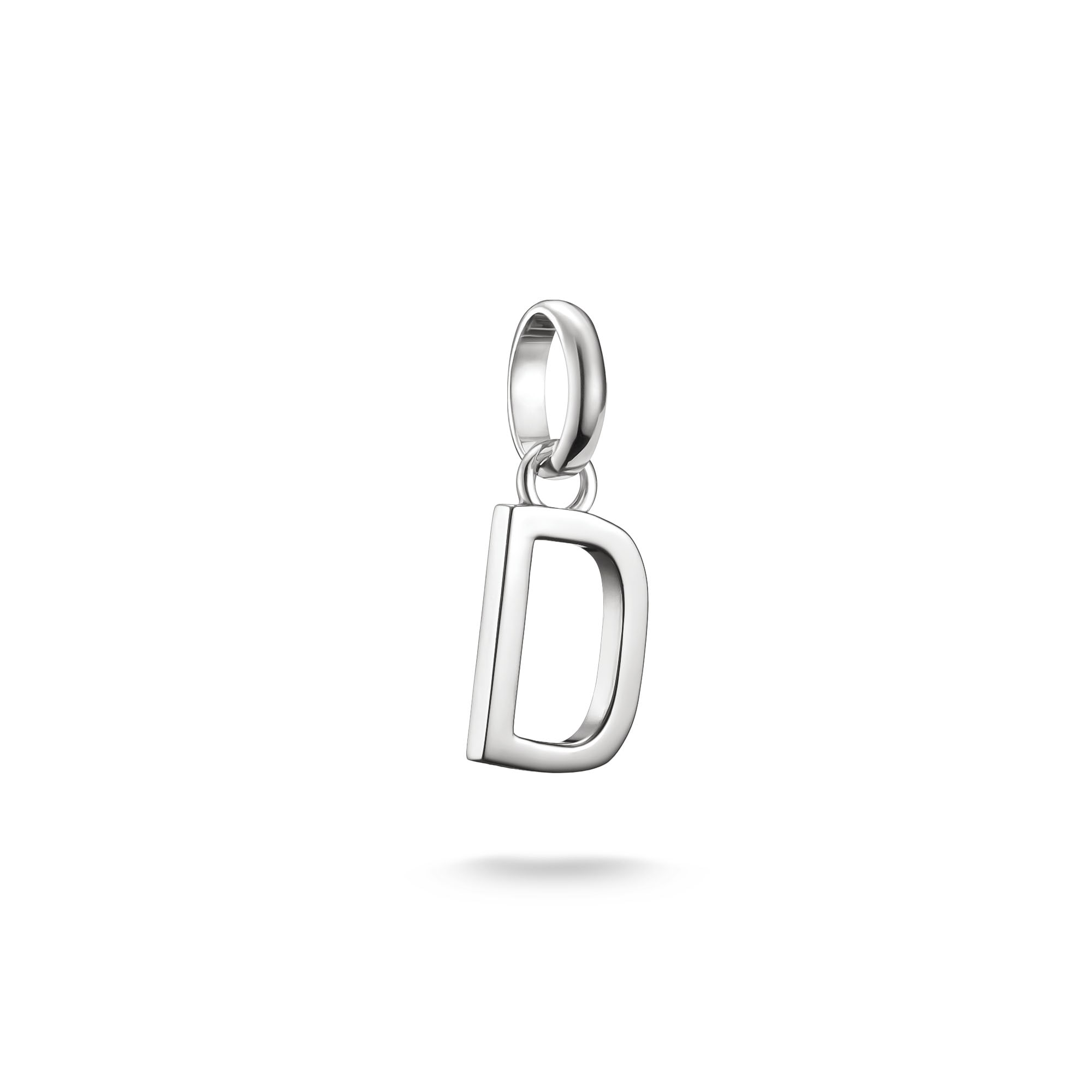 Charm Buchstabe THOMAS SABO "Charm Alphabet/Buchstabe - Connect", silber (silberfarben), Charms, Damen, D, Silber 925 (recycelt) Image