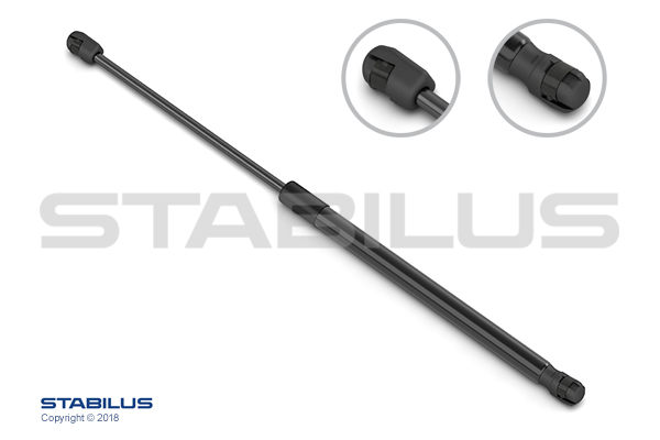 STABILUS Gasfeder, Koffer-/Laderaum 550N für FORD R2KB-S406A10-AC R2KB-S406A10-AB R2KB-S406A10-AA 413773 Image