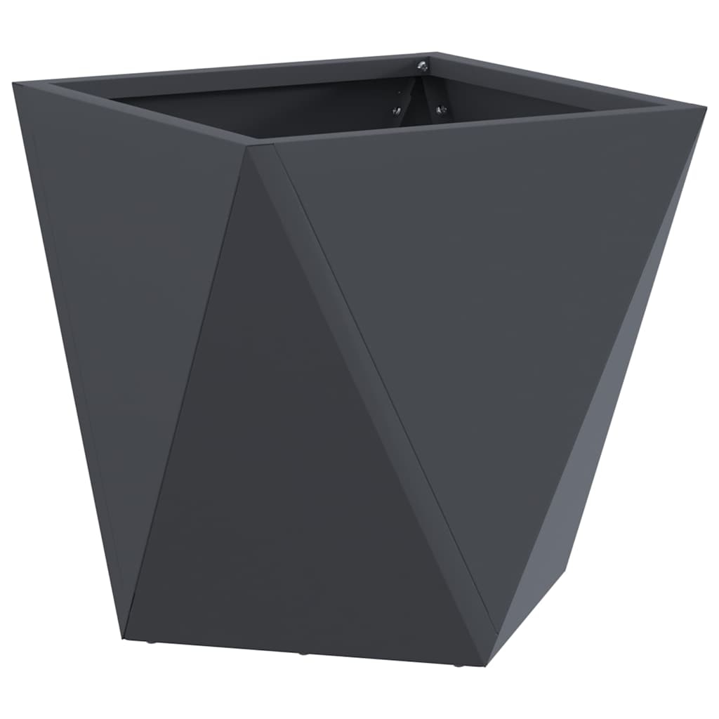 vidaXL Pflanzkübel Anthrazit 30 x 30 x 30 cm Stahl Image
