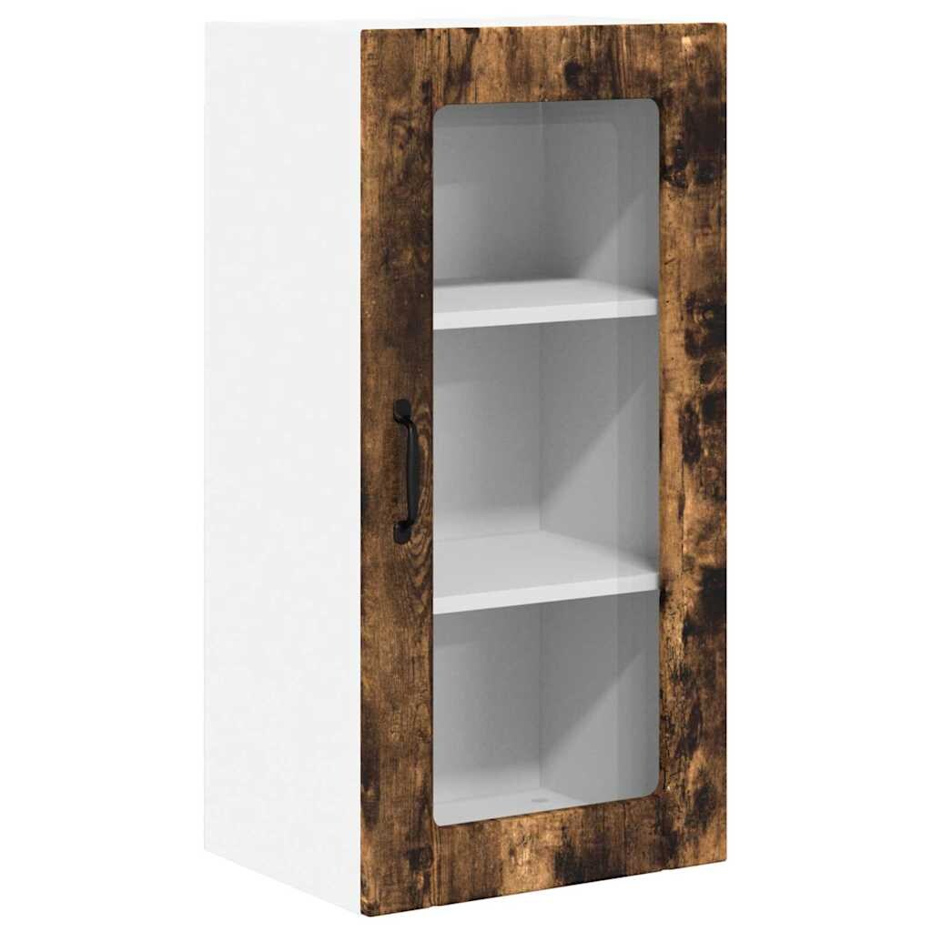 vidaXL Küchenwandschrank mit Regal Geräucherte Eiche 40 x 31 x 80 cm Image