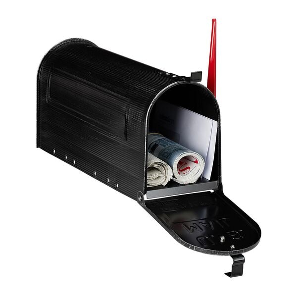 relaxdays Briefkasten »US Mailbox vintage« schwarz Image