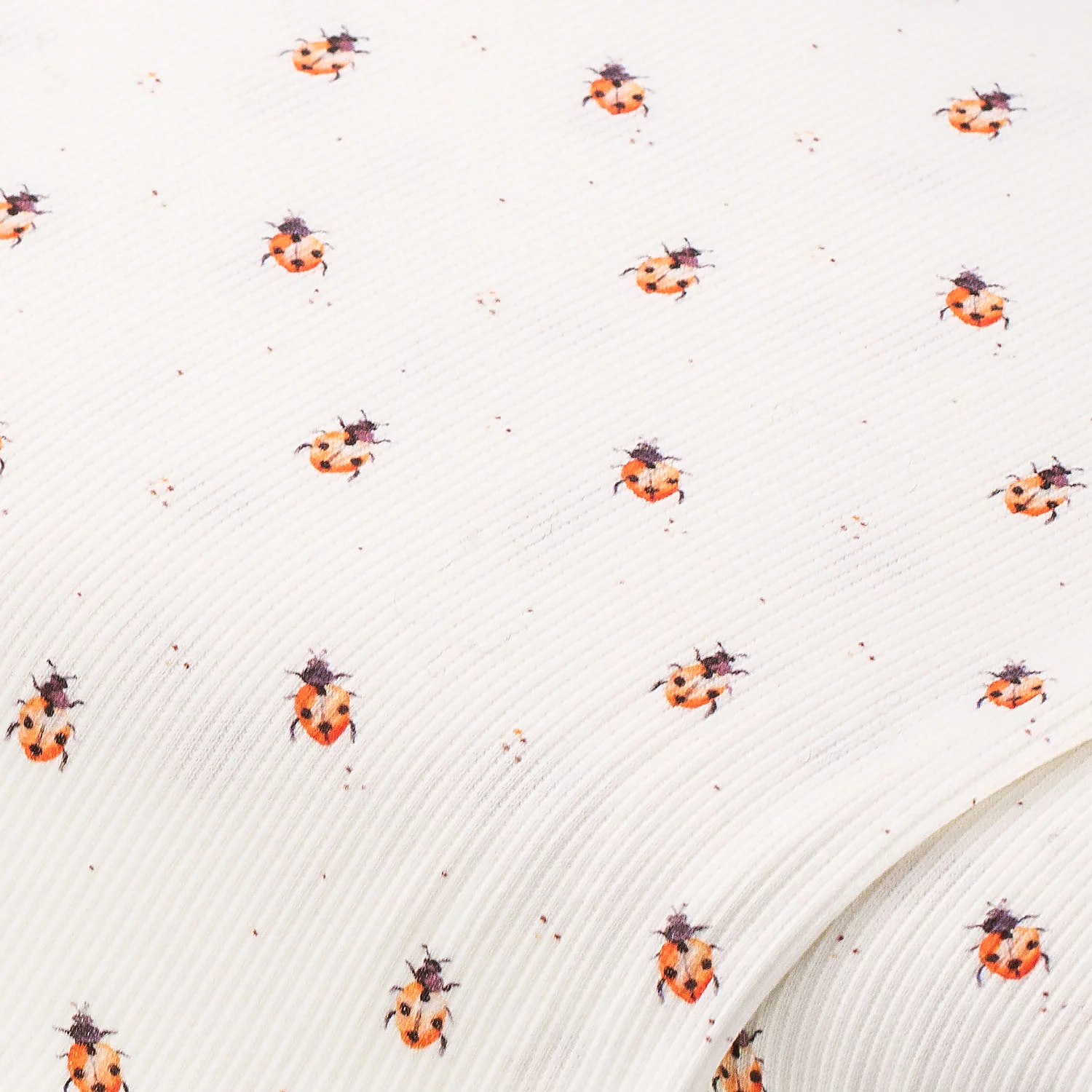 Feinripp-Jersey Marienkäfer, weiß-color Image