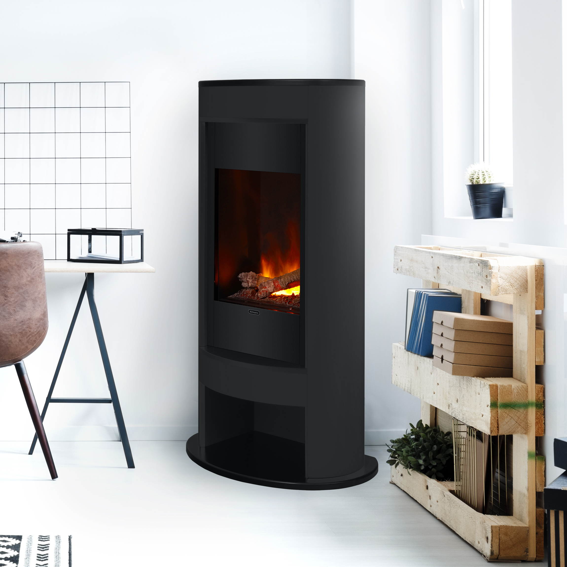 Dimplex Verdi [Elektrokamin Opti-myst]: Schwarz Image