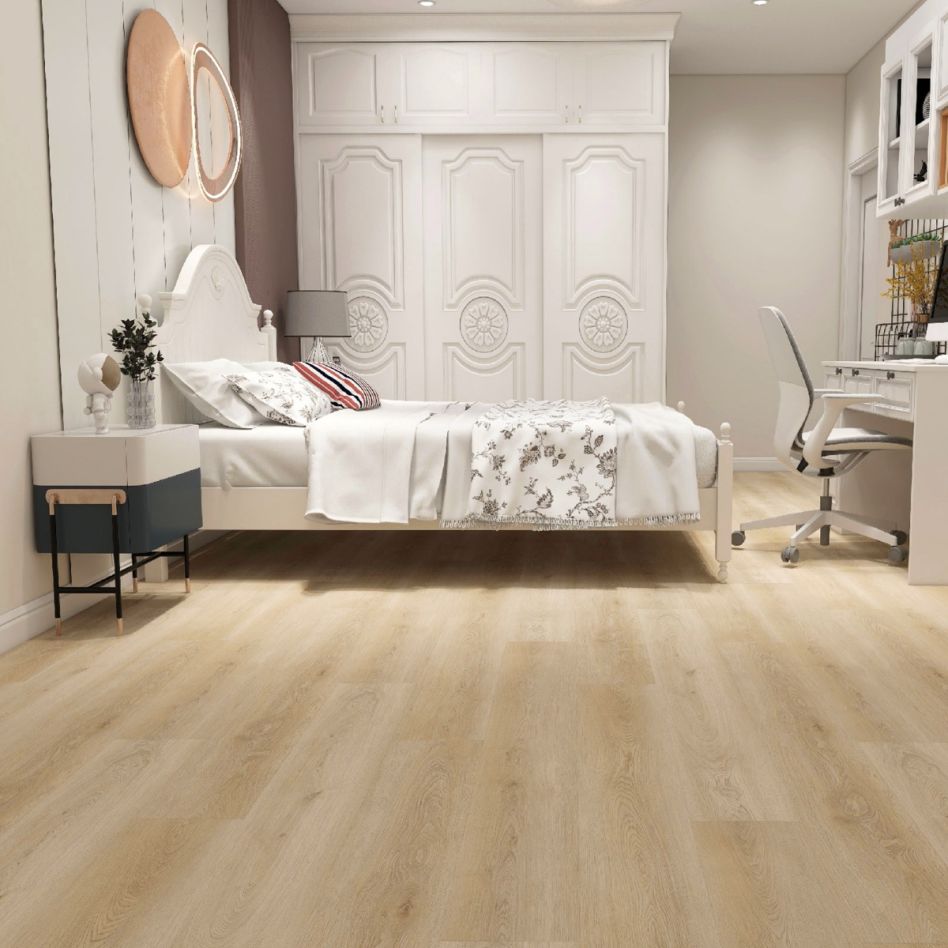 Wellker Vinyl Landhausdiele Eiche Hell Rigid SPC Vinylboden Image