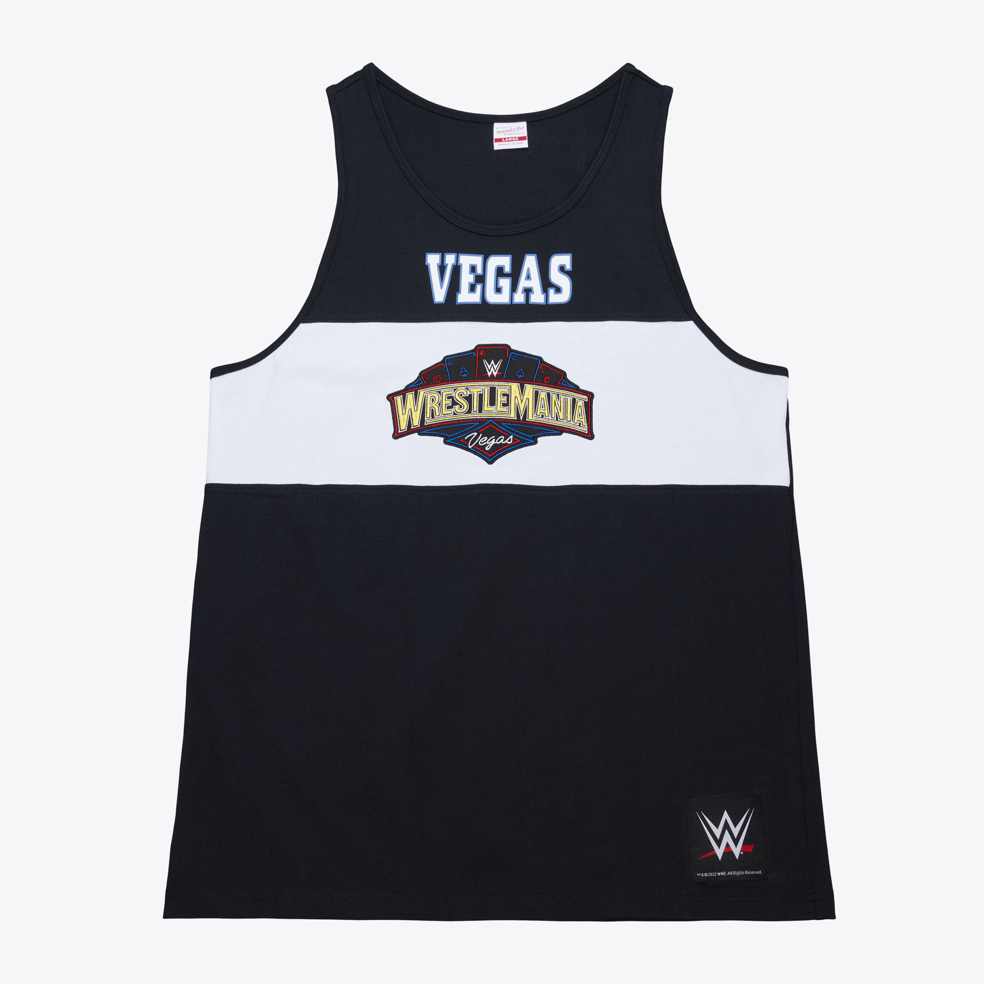 Wrestlemania Mitchell & Ness Retro Tank Top (aktuelles Wrestlemania-Logo) Image
