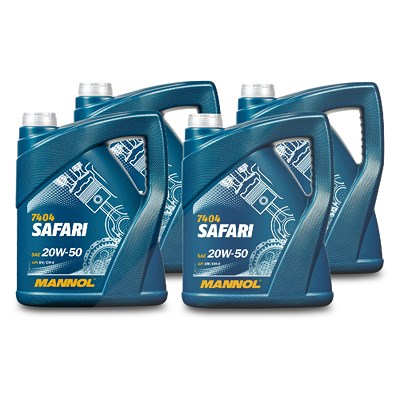 Mannol 4x 5 L Safari 20W-50 [Hersteller-Nr. MN7404-5] Image