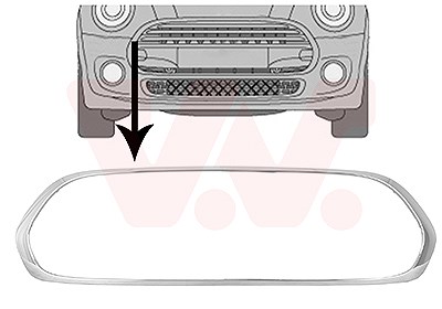 Van Wezel Rahmen, Kühlergitter [Hersteller-Nr. 0518518] für Mini Image