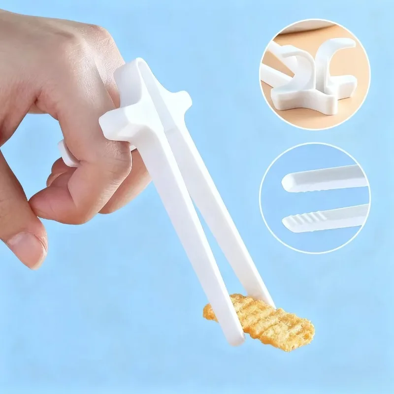 Lazy Fingers Essstäbchen – Freihändiger Snack- und Spiel-Clip-On-Lebensmittelhalter für Video-Streaming, keine schmutzigen Hände erforderlich Image