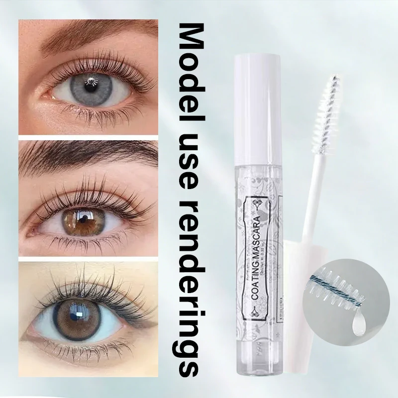 10 ml Wimpernverlängerungs-Fixierflüssigkeit, Beschichtungs-Mascara, langlebig und wischfest, transparentes Wimpernverlängerungs-Mascara-Make-up Image