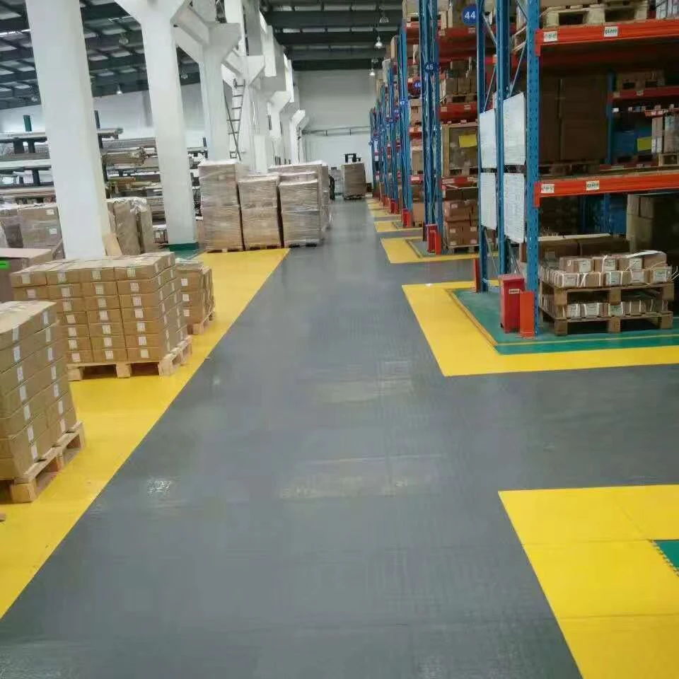 Modulare, rutschfeste Werkstatt-PVC-verriegelnde Garagenbodenfliesen für Parkplatz, Garagenboden, Fliesen, Gummiboden (2 Bewertungen)