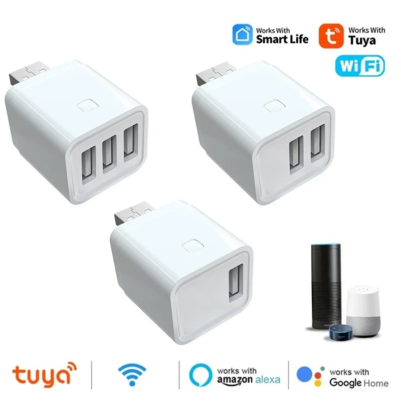 Smart Zigbee Micro USB Adapter 5V WiFi USB Power Adapter Smart Timing Ladestecker Funktioniert mit Alexa Google Assistant Smart Life Image