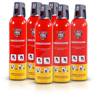 Reinoldmax 6x 750ml Feuerlöschspray FIRE EXTINGUISHING [Hersteller-Nr. 19109] Image
