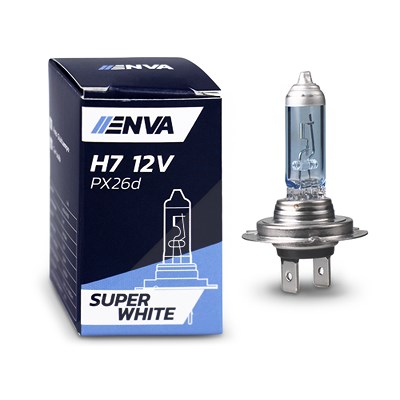 Enva Glühlampe H7 55W 12V - SUPER WHITE --> bis zu 100% mehr Licht! [Hersteller-Nr. 40843116]