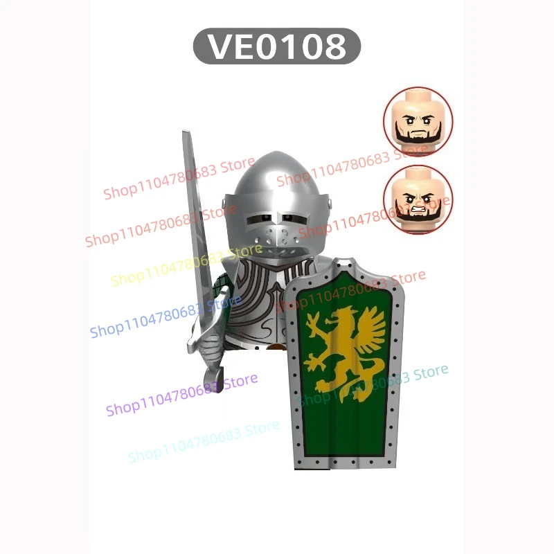 MOC New Edition Baustein-Minifiguren, Minifiguren, mittelalterliches Spielzeug, Weihnachtsgeschenke, Sammlerstücke, dekorative Figuren Image