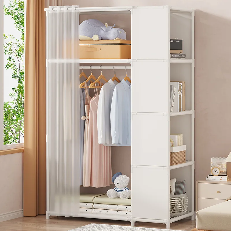 Staubdicht Kleiderschrank Haushalt Multi-schicht Kleiderschrank Lagerung Rack Schlafzimmer Einfache Montage Lagerung Schrank Kleinigkeiten Organisation Regal