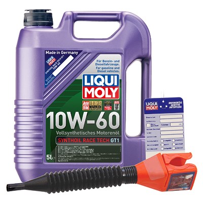 Liqui Moly 5 L Synthoil Race Tech GT1 10W-60 + Ölw.-Anhänger [Hersteller-Nr. 1391] Image