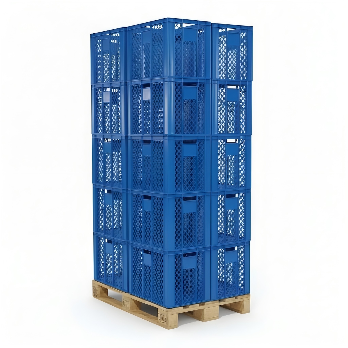 Logiplast 20 Stück Bäckerkisten Brotkisten 600 x 400 x 410 mm in blau Image
