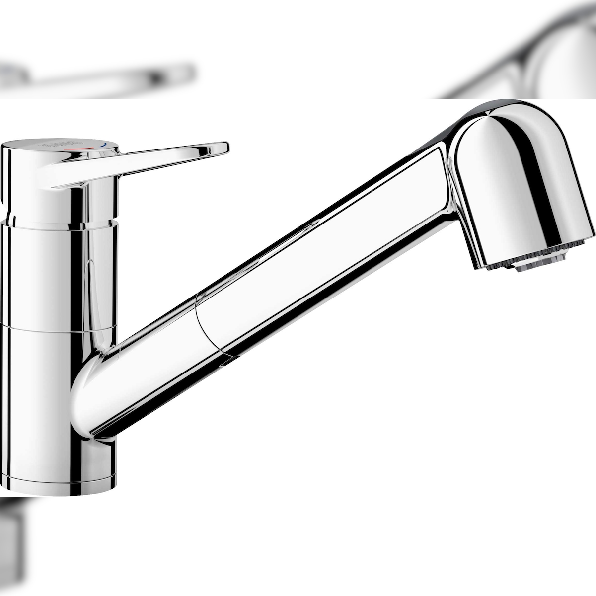 BLANCO GmbH + Co KG BLANCOWEGA-S II Küchenarmatur Wasserhahn Niederdruck chrom Schlauchbrause Image