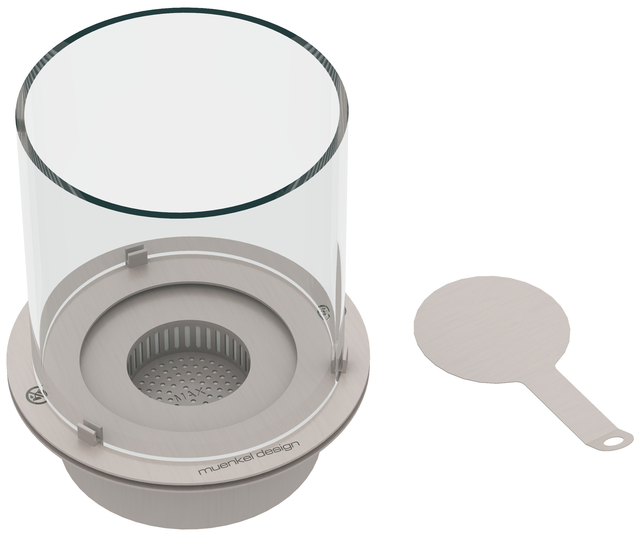 muenkel design round burner 350 [manueller Ethanol Brenner] Image