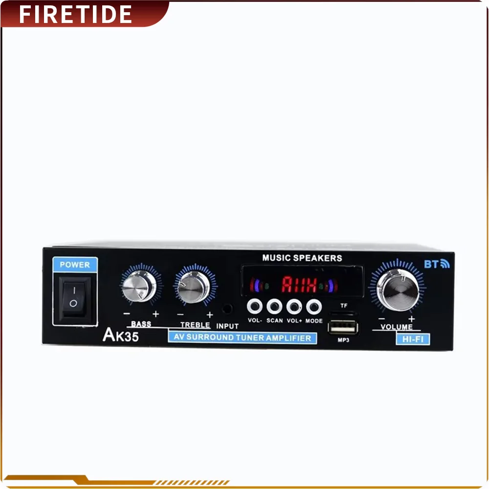 AK-35 Digitaler Leistungsverstärker HiFi Digital Home Car Audio Verstärker 2-Kanal Home Car Bluetooth USB Leistungsverstärker Image