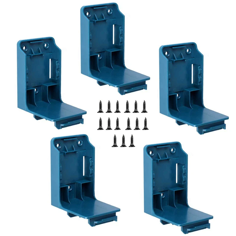 2/5PCS 2-in-1 Werkzeug und Lithium-Batterie Halter für Makita 18V BL1830 BL1850B batterie Werkzeuge Lagerung Rack Wand Halterung Display Stand Image