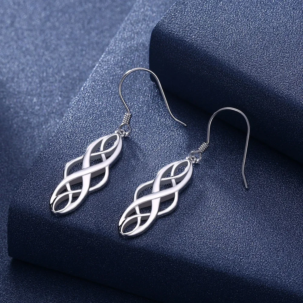 Verkauf von Party-Ohrringen aus 925er-Sterlingsilber für Damen, edler Schmuck, Valentinstagsgeschenk, exquisiter Tropfen Image