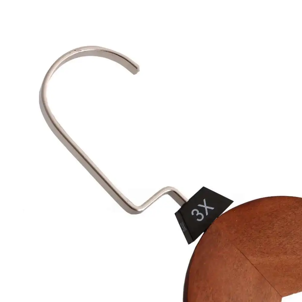 100 Stück Kunststoff-Marker in Frustum-Größe für Kleiderbügel, XS/S/M/L/XL/XXL, Trapezwürfel, Schnalle, Kleiderbügel, Beschriftungskreis über Größen