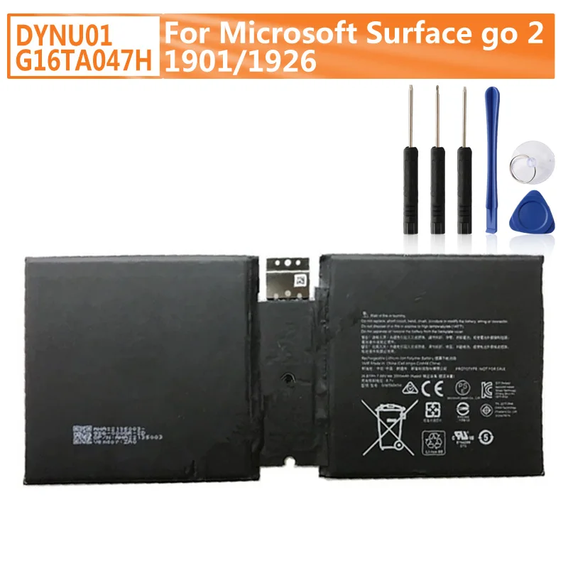 NEUER Ersatzakku DYNU01 G16TA047H für Microsoft Surface Go 2 1901/1926 Laptop-Akku 3500 mAh mit Werkzeug