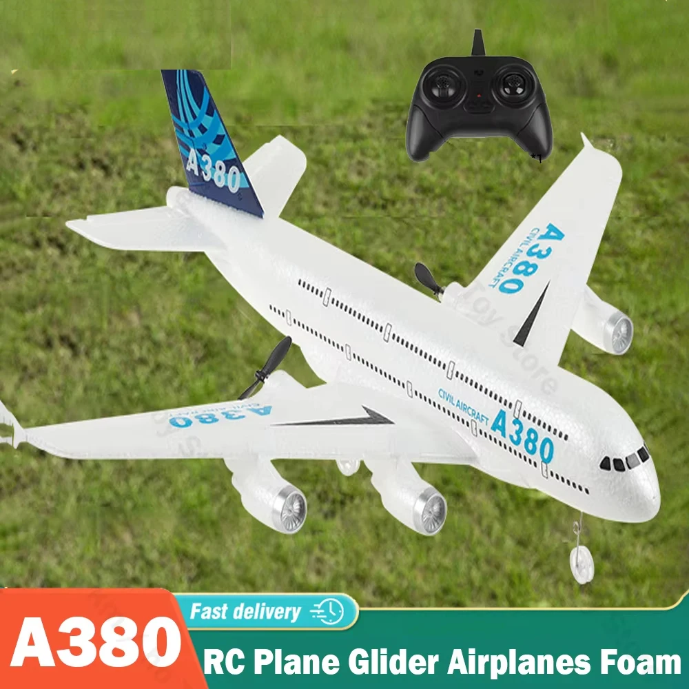 A380 RC Flugzeug Segelflugzeug Flugzeuge Fernbedienung Schaum Flugzeug Starrflügel Flugzeug Modell Flugzeug Spielzeug Hobbys Kinder Weihnachtsgeschenke