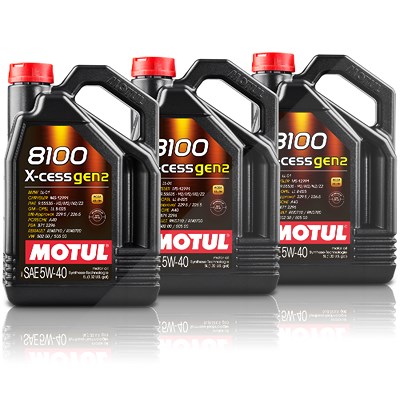 Motul 15 L 8100 X-cess Gen2 5W-40 [Hersteller-Nr. 112351] Image