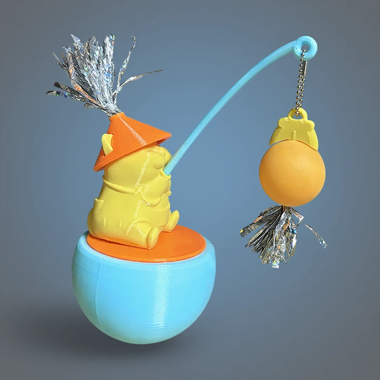 Neues Katzenspielzeug-Set – süßer Teaser-Zauberstab, selbstspielender Langeweile-Bücher und Kratzball, lustiges interaktives Katzenzubehör für Kätzchen Image