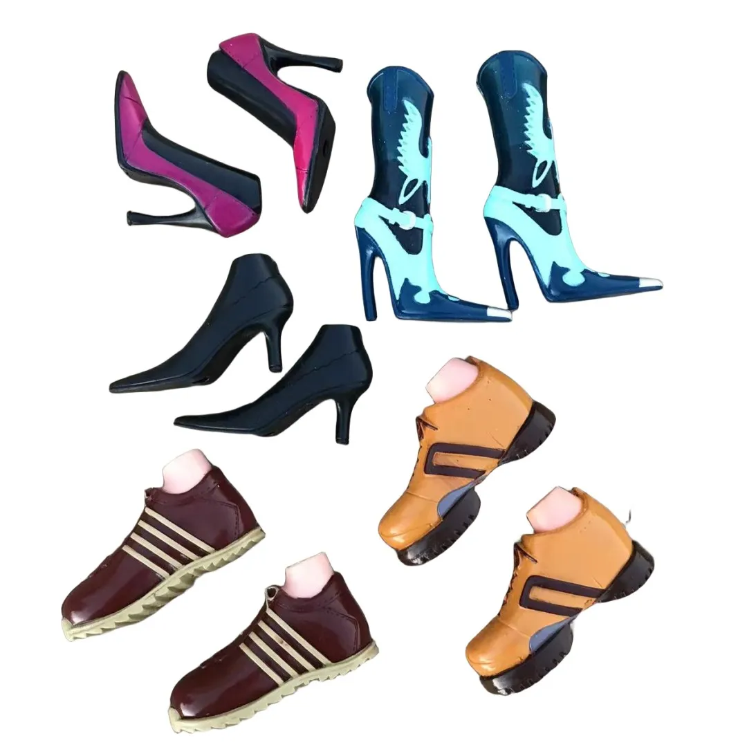Puppe Stiefel Original Puppe Körper Dicken Schuhe High Heels Multi Farbe Puppe Stiefel 1/6 Puppe Dekore Schwarz Gold Rosa Braun schuhe