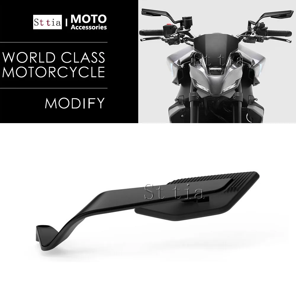 Für Yamaha MT-03 MT-07 MT-09 MT-10 2013–2024 2022, neue Motorrad-CNC-Aluminium-Endseite, verstellbare Rückspiegel Image