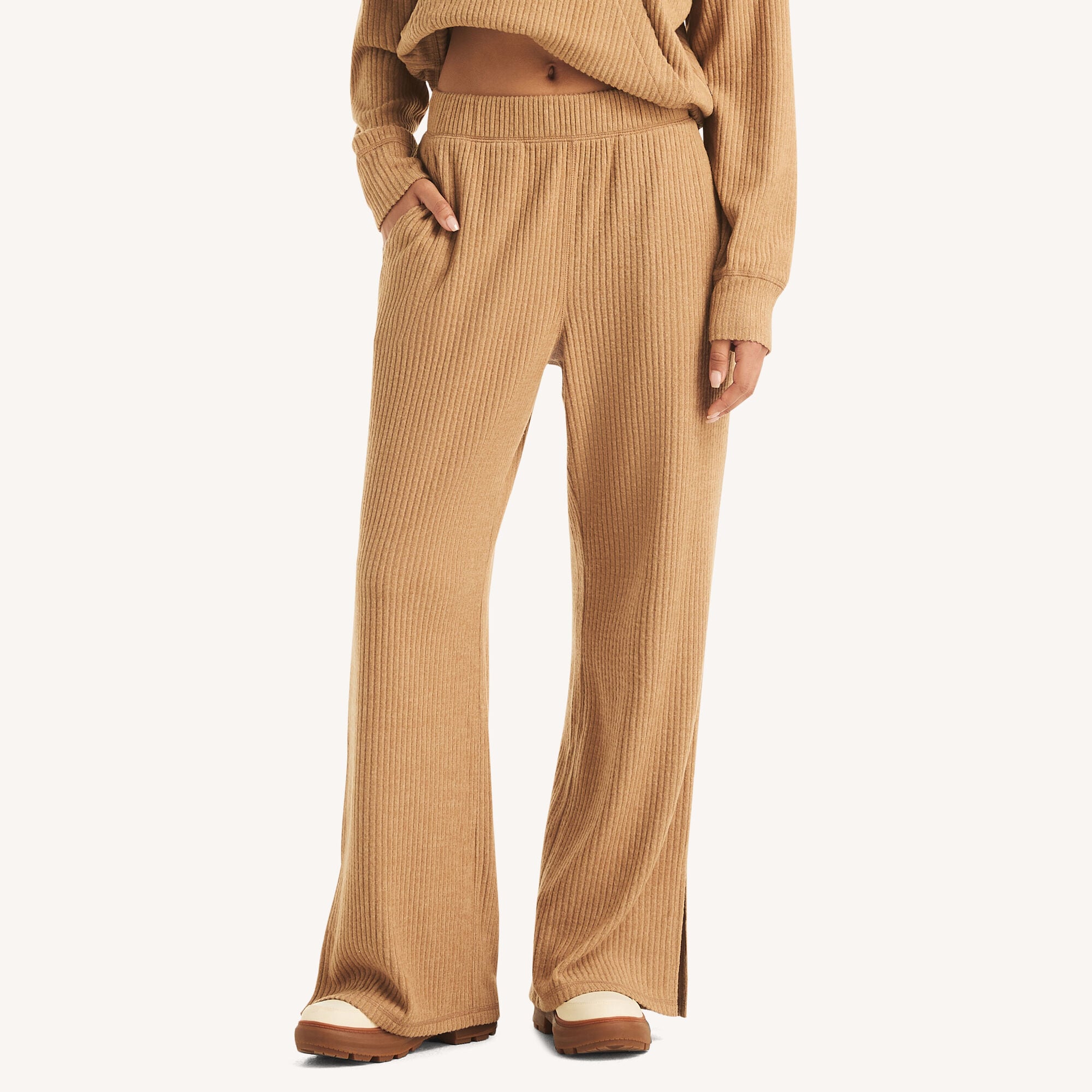Nautica Women's Pull-On Knit Pant 140 (Coastal Tan), XL