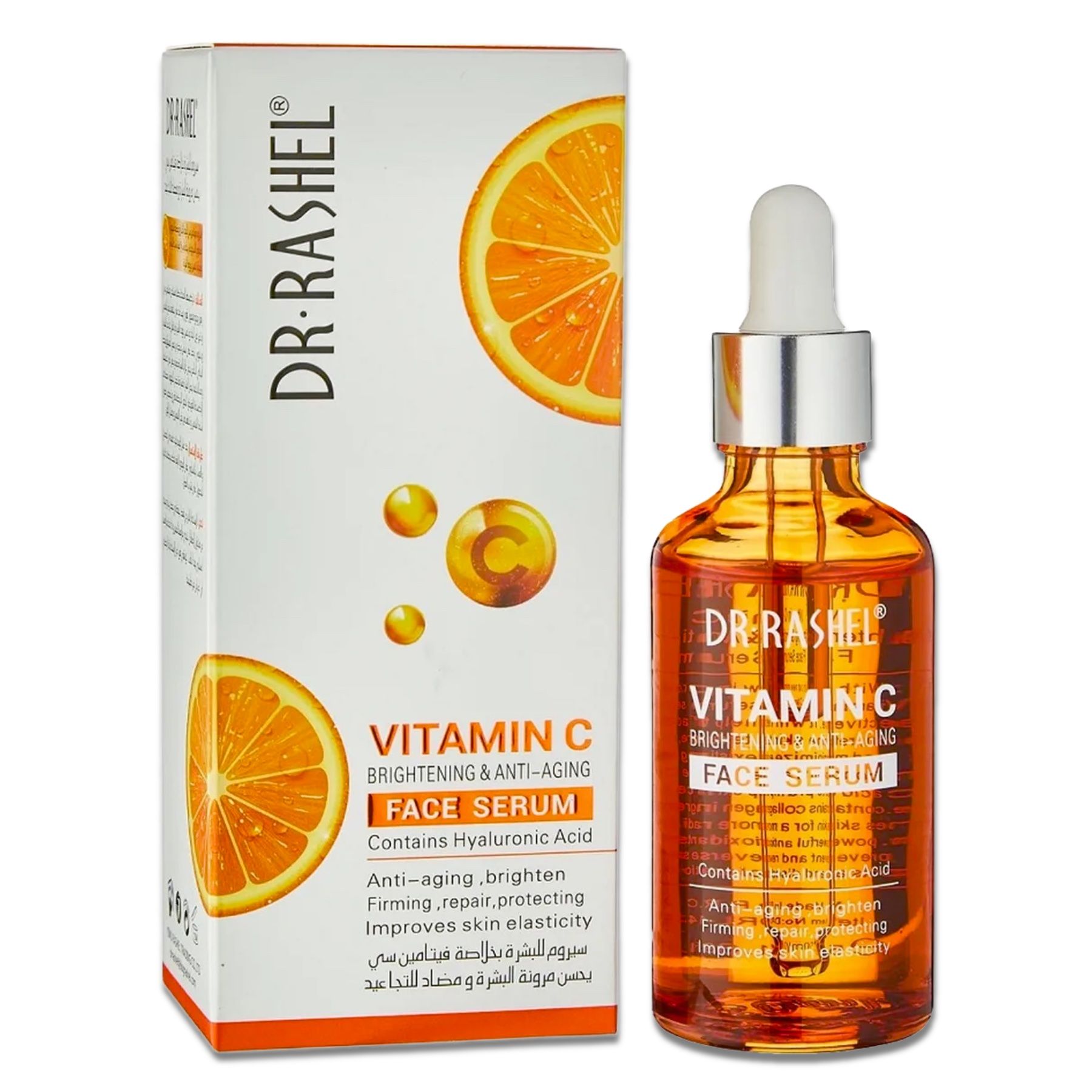 DR. RASHEL Siero alla vitamina C illuminante anti-età con acido ialuro