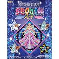 MAMMUT 8161011 - Sequin Art Stardust Paillettenbild, Prinzessin, Steckset mit Styropor-Rahmen, Bildvorlage, Pailletten, Glitzersand, Acrylfarbe Bastelset für Kinder ab 6 Jahre