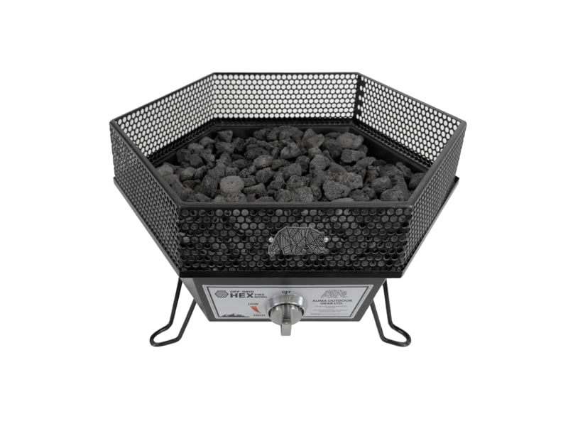 Kuma Outdoor Gear Off Grid Hex Fire Bowl Black Including Carry Bag 504-KM-HCFB-BB