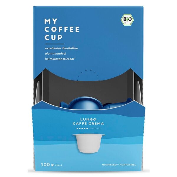 MY COFFEE CUP Kaffeekapseln LUNGO CREMA 100 Portionen Image