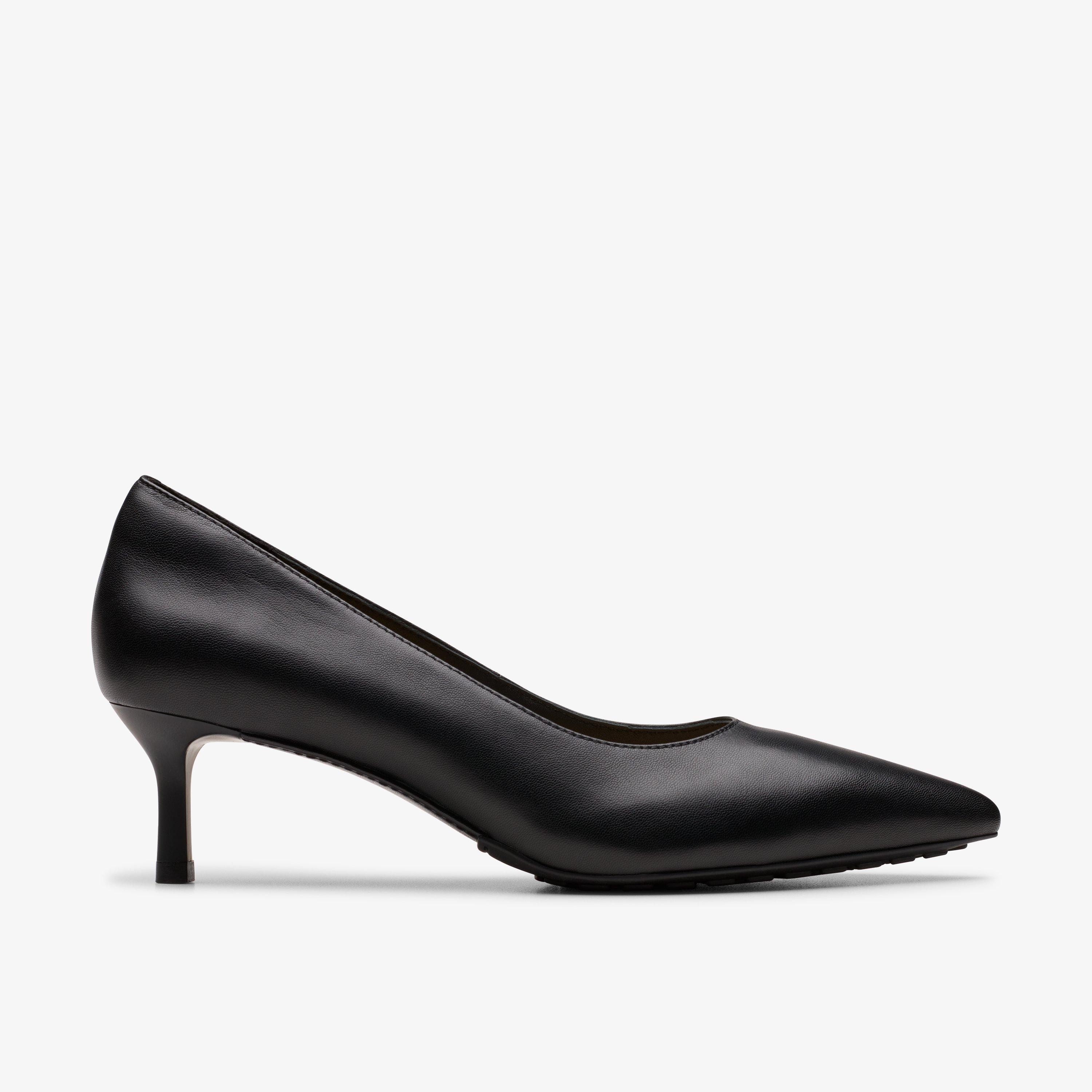 Adela Court Schwarze Leder Schuhe