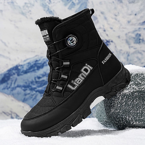 Weiße Herren-Schneestiefel – bequem und stylisch, ideal zum Winterwandern, für Outdoor-Sportarten und extreme Kältebedingungen Image