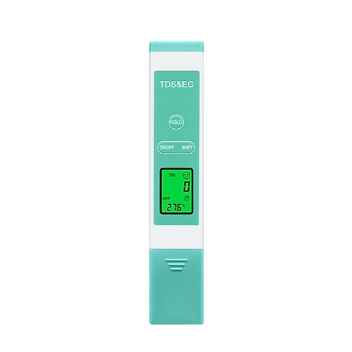 Digitaler Wasserqualitätstester-Stift 3-in-1, professioneller TDS-Wassertester-Stift, misst TDS-Werte, Leitfähigkeit und Temperatur, geeignet für Trinkwasser, Hydrokultur, Aquarien und Schwimmbäder Image