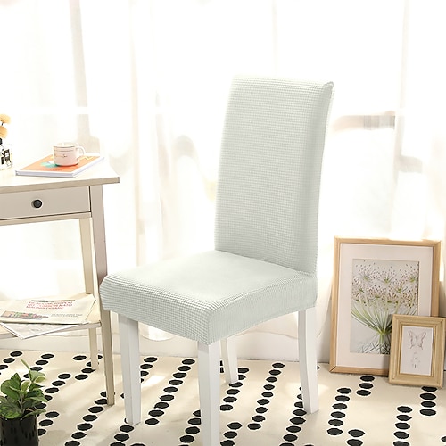 Geometrisch bedruckte Stuhlhussen, Hockerüberzüge, 1-, 2-, 4- oder 6-teiliges Set, dehnbare und waschbare Stuhlhussen für die Esszimmerdekoration Image