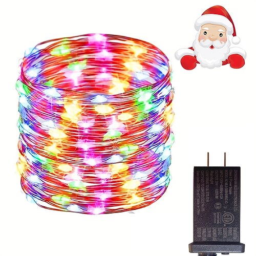 Feenlichter Lichterkette Innen Treppe Schlafzimmer Hochzeit Baum Feiertagsfeier Stimmung Dekorationslicht Lichterkette Niederspannungsstecker 10/20/30/50/150/200M Image