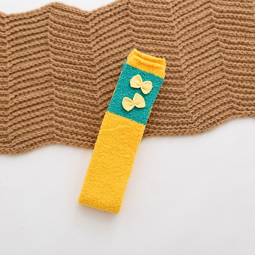 Lange, knielange Socken aus Korallenfleece für Damen, dicke, warme Schlafsocken, niedliche, flauschige Wintersocken mit Cartoon-Motiven, weiche, gemütliche Thermosocken – das perfekte Geschenk für Image